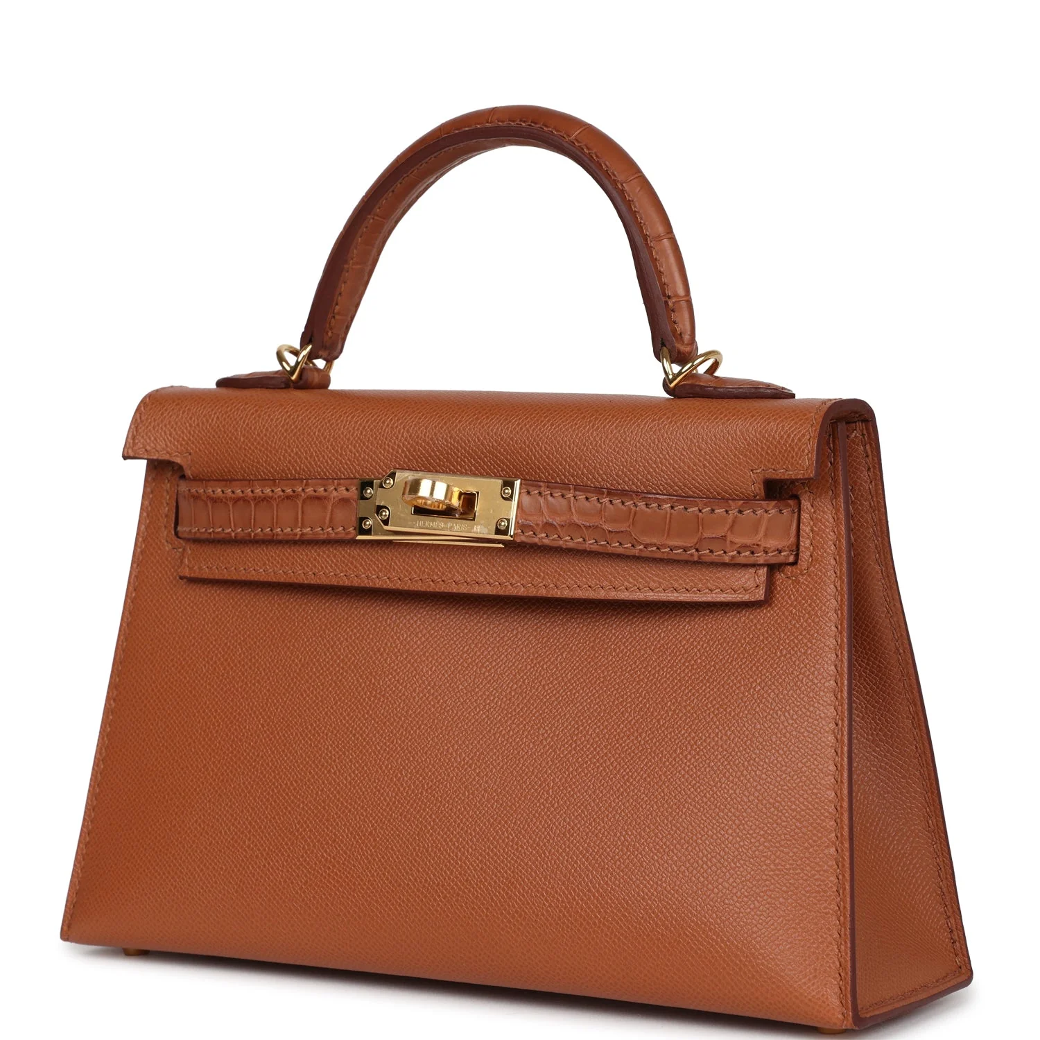 Replicate Hermes Kelly Sellier 20 Gold Madame and Matte Alligator Touch Gold Hardware(1:1 replica)