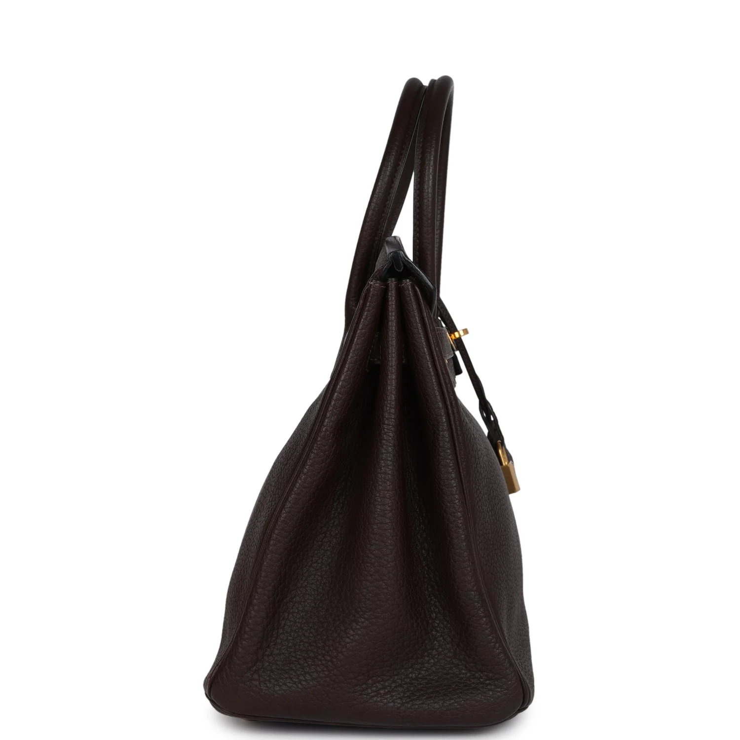 Replicate Hermes Birkin 35 Chocolat Fjord Gold Hardware(1:1 replica)