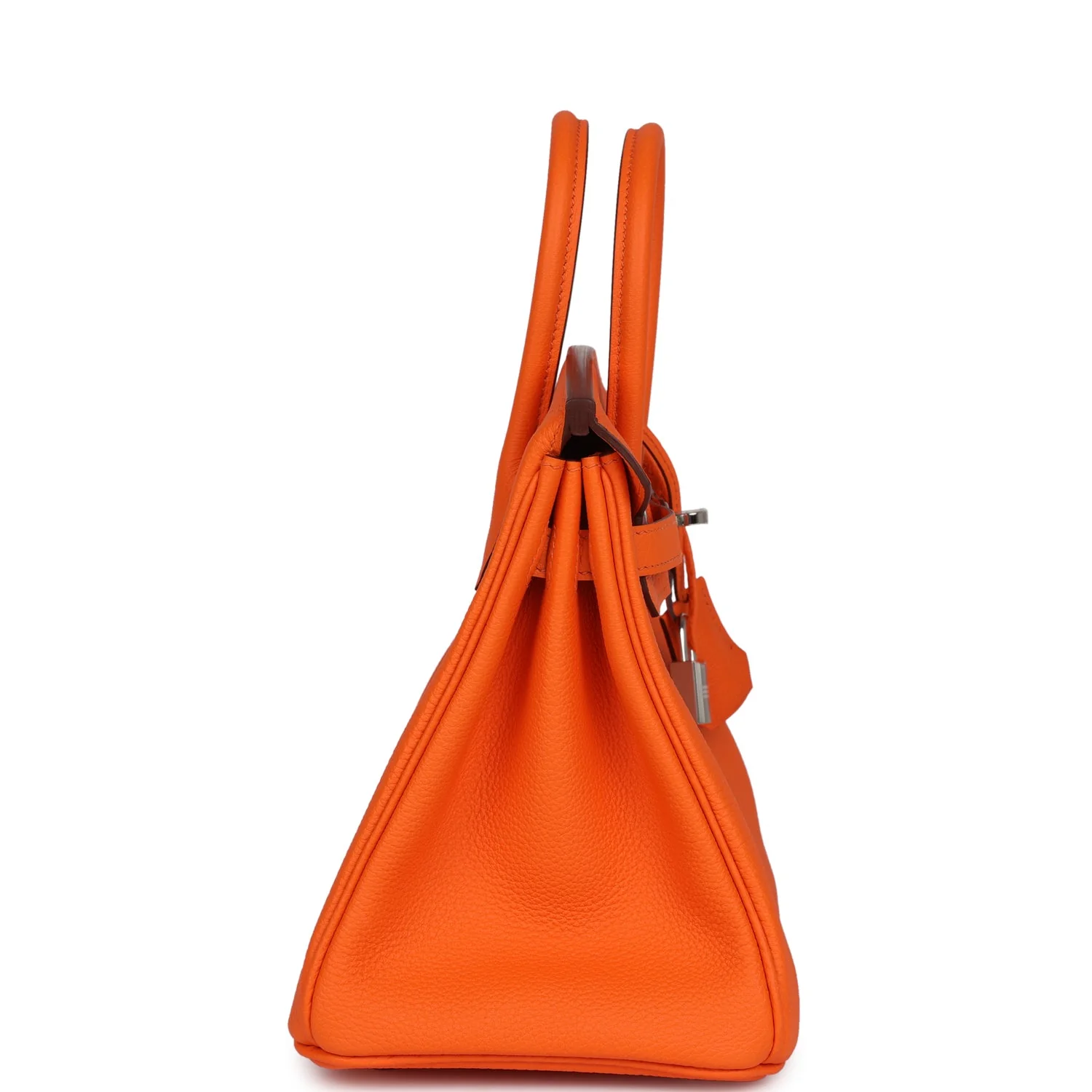 Replicate Hermes Birkin 25 Orange Minium Togo Palladium Hardware(1:1 replica)
