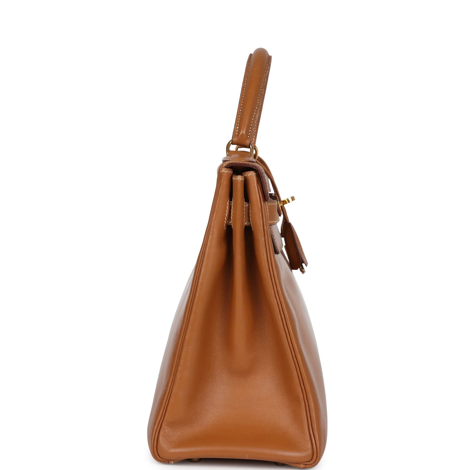 Replicate Vintage Hermes Kelly Retourne 32 Naturel Sable Chamonix Gold Hardware(1:1 replica)