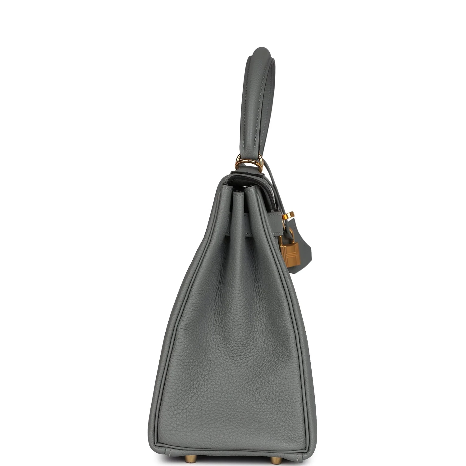 Replicate Hermes Kelly Retourne 28 Gris Mouette Togo Gold Hardware(1:1 replica)