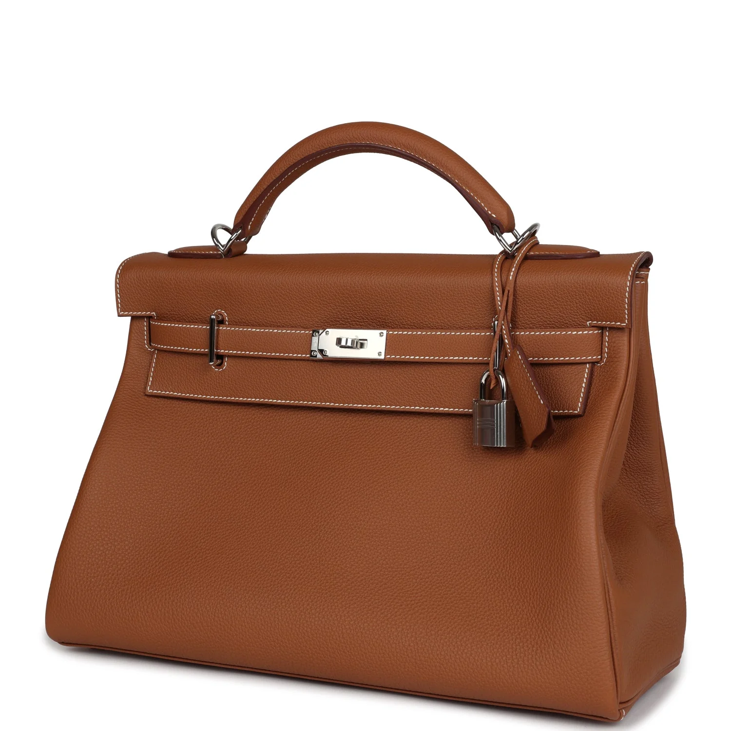 Replicate Hermes Kelly 42 Maxi Gold Togo Palladium Hardware(1:1 replica)