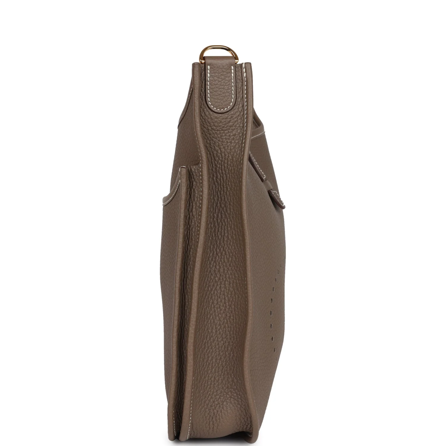 Replicate Hermes Evelyne III PM Etoupe Clemence Gold Hardware(1:1 replica)