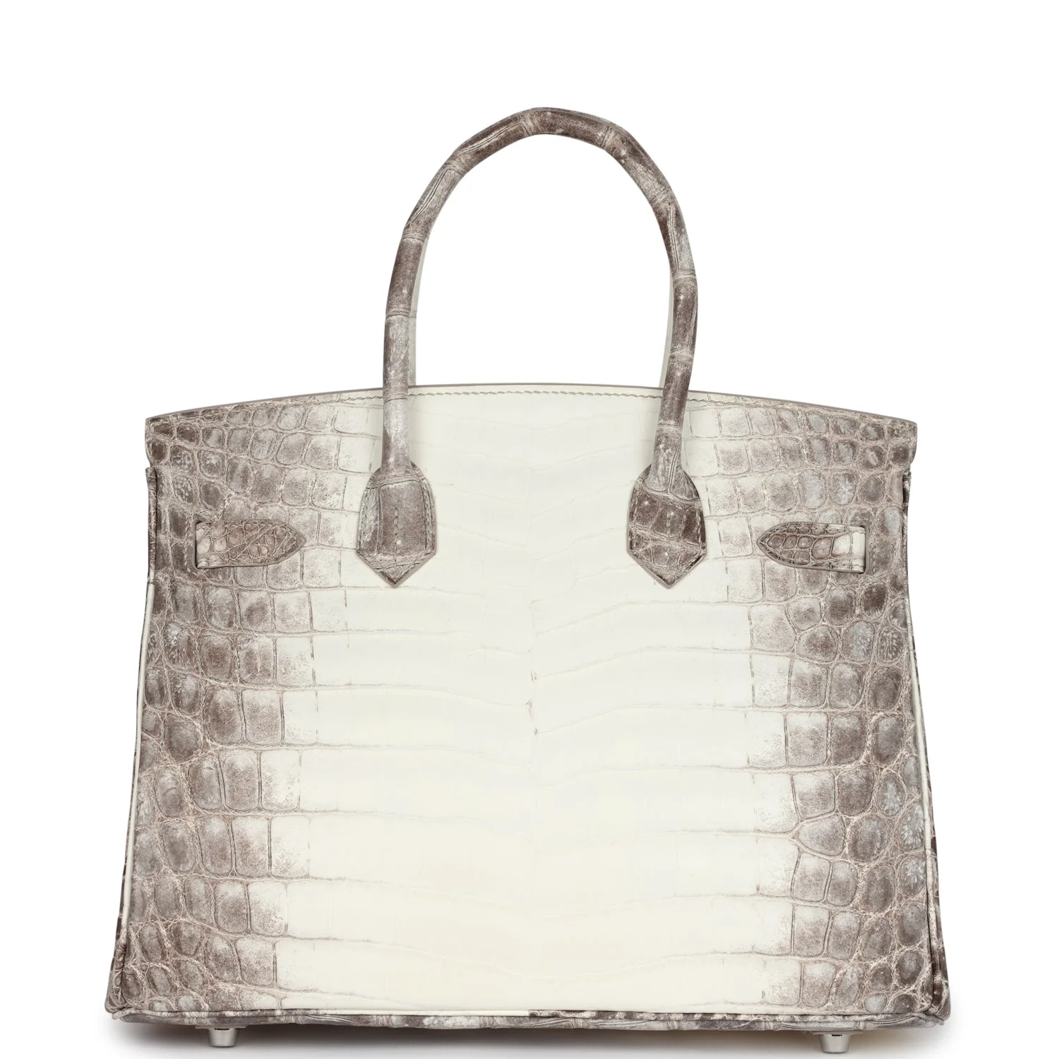 Replicate Hermes Birkin 30 Himalaya Niloticus Crocodile Palladium Hardware(1:1 replica)