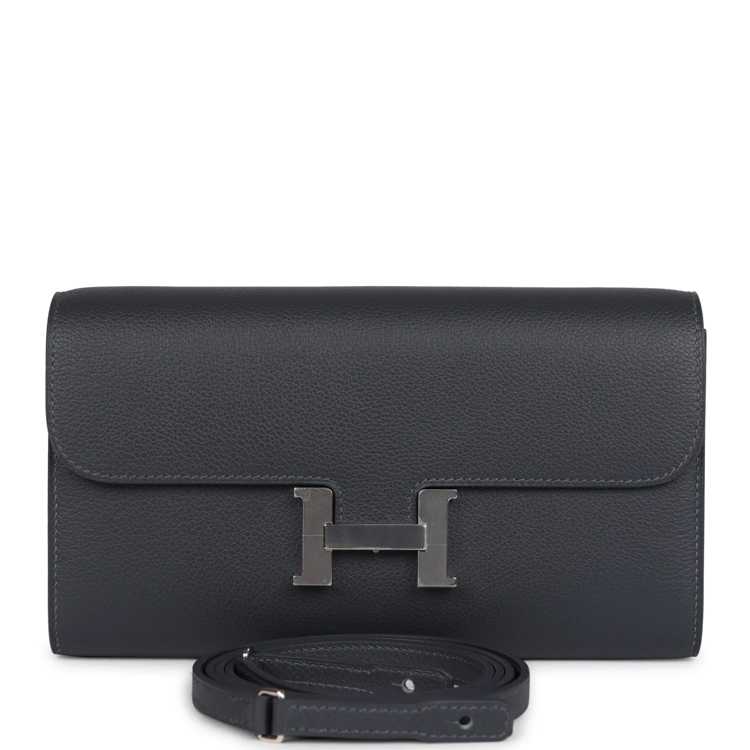 Replicate Hermes Constance Wallet To Go Ardoise Evercolor Palladium Hardware(1:1 replica)