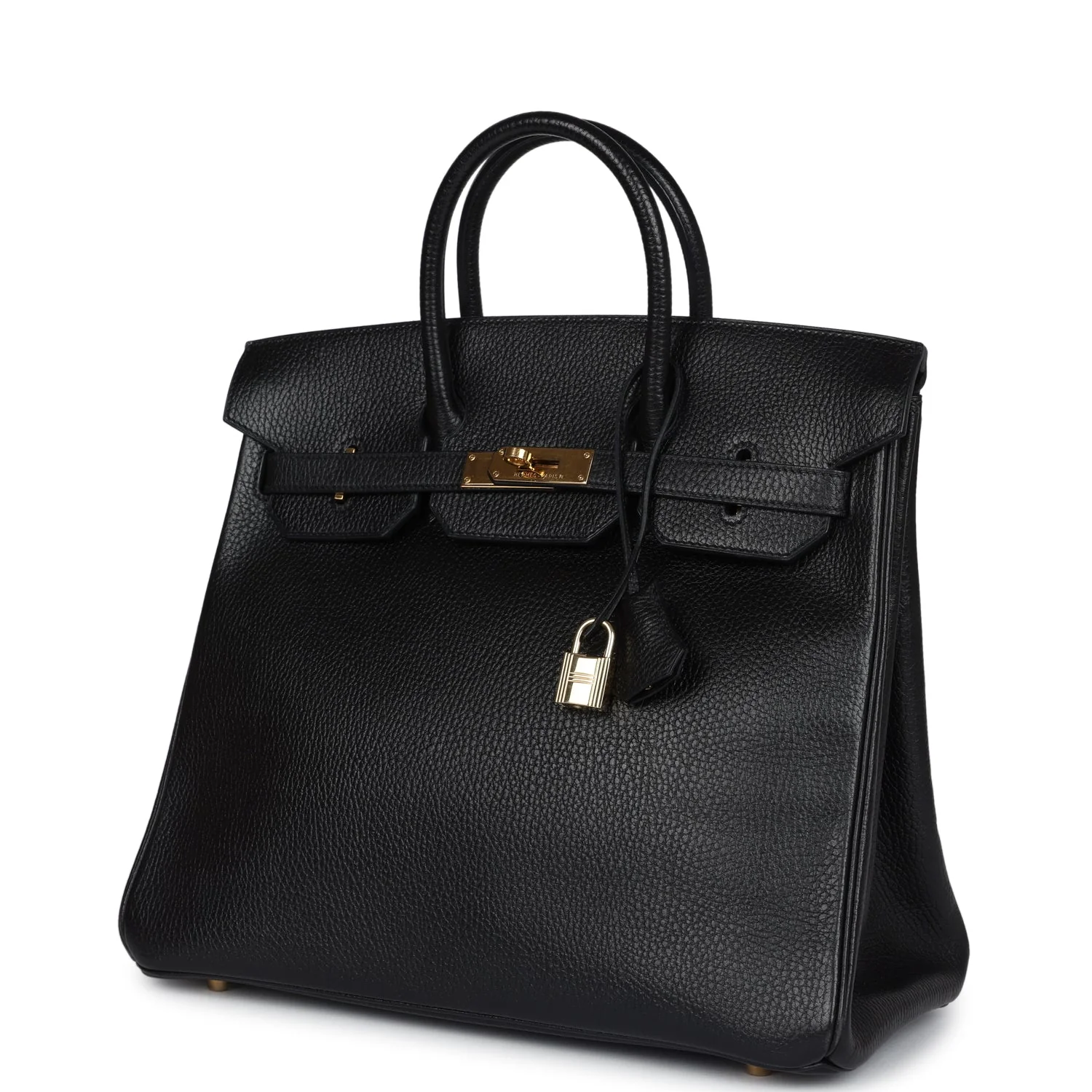 Replicate Vintage Hermes HAC Birkin 32 Black Ardennes Gold Hardware(1:1 replica)