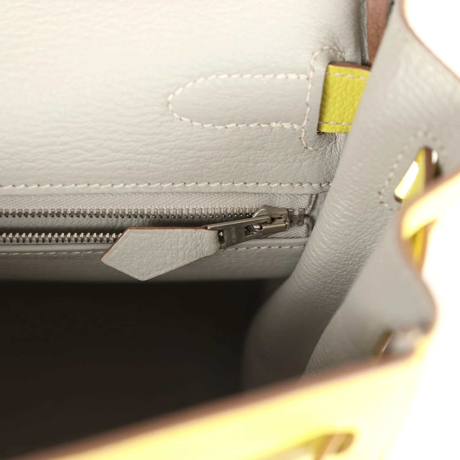 Replicate Hermes Kelly Retourne 32 Lime Candy Epsom Palladium Hardware(1:1 replica)