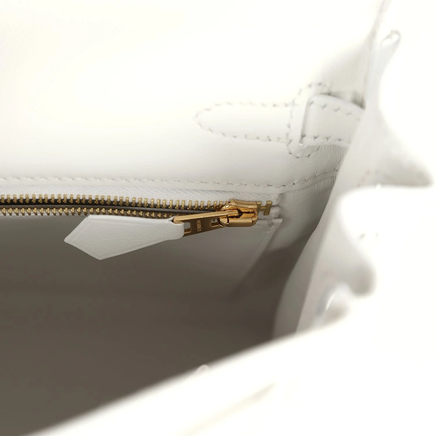Replicate Hermes Kelly Retourne 25 New White Swift Gold Hardware(1:1 replica)