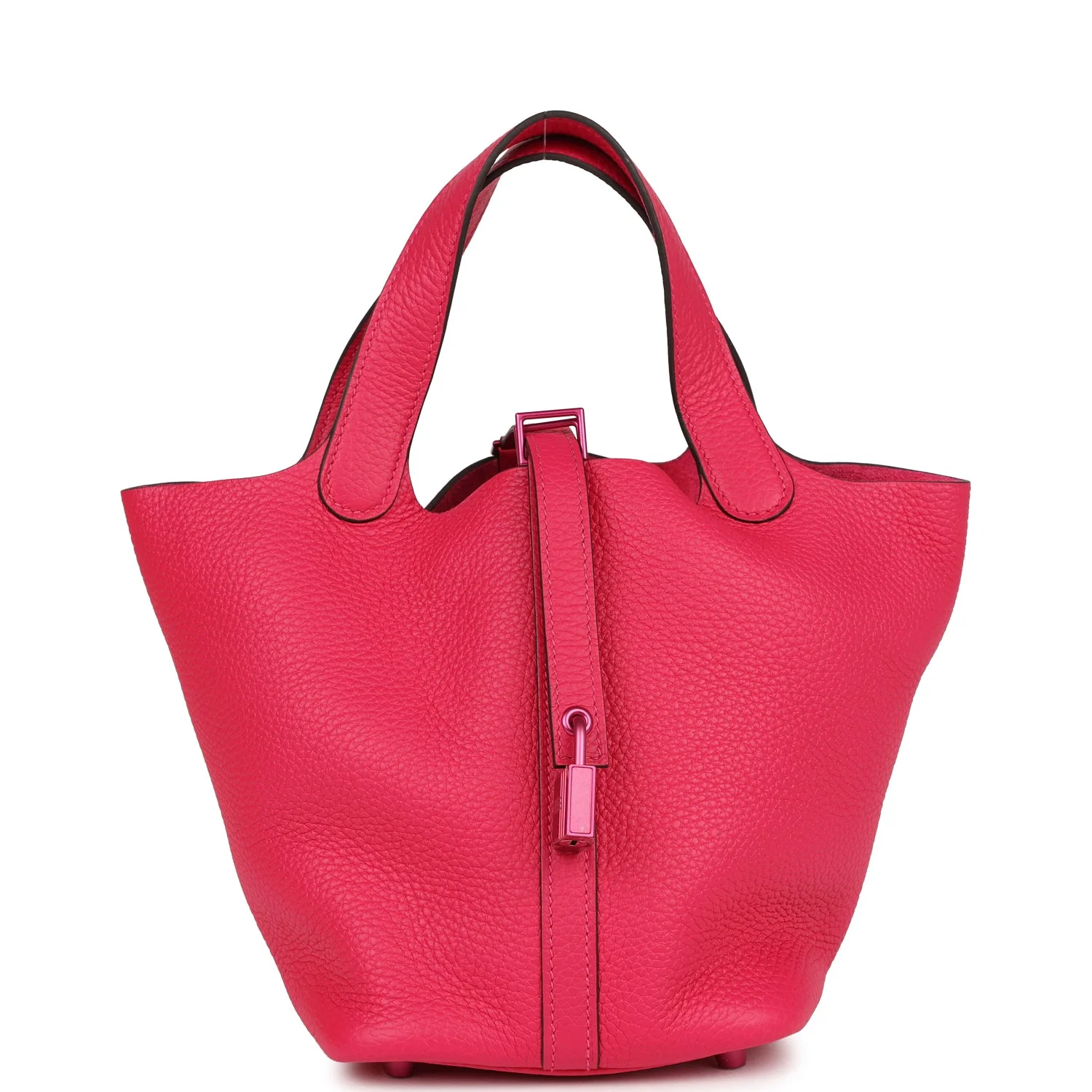 Replicate Hermes Monochrome Picotin Lock 18 Rose Mexico Clemence Pink Hardware(1:1 replica)