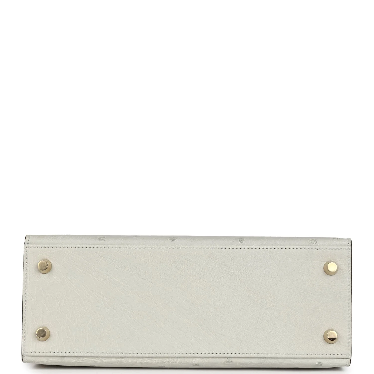 Replicate Hermes Special Order (HSS) Kelly Sellier 25 Gris Perle and Graphite Ostrich Permabrass Hardware(1:1 replica)