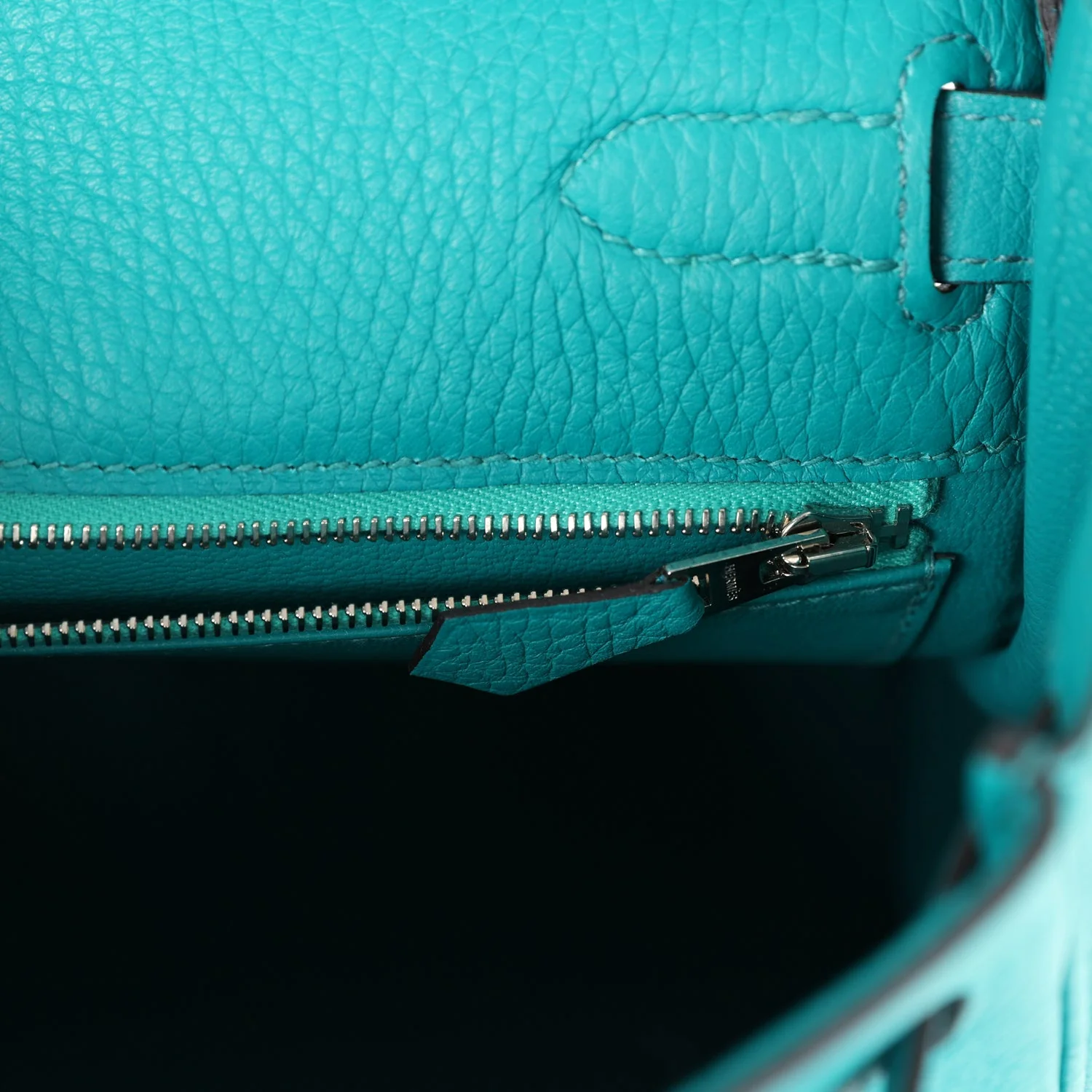 Replicate Hermes Kelly Retourne 32 Bleu Paon Clemence Palladium Hardware(1:1 replica)