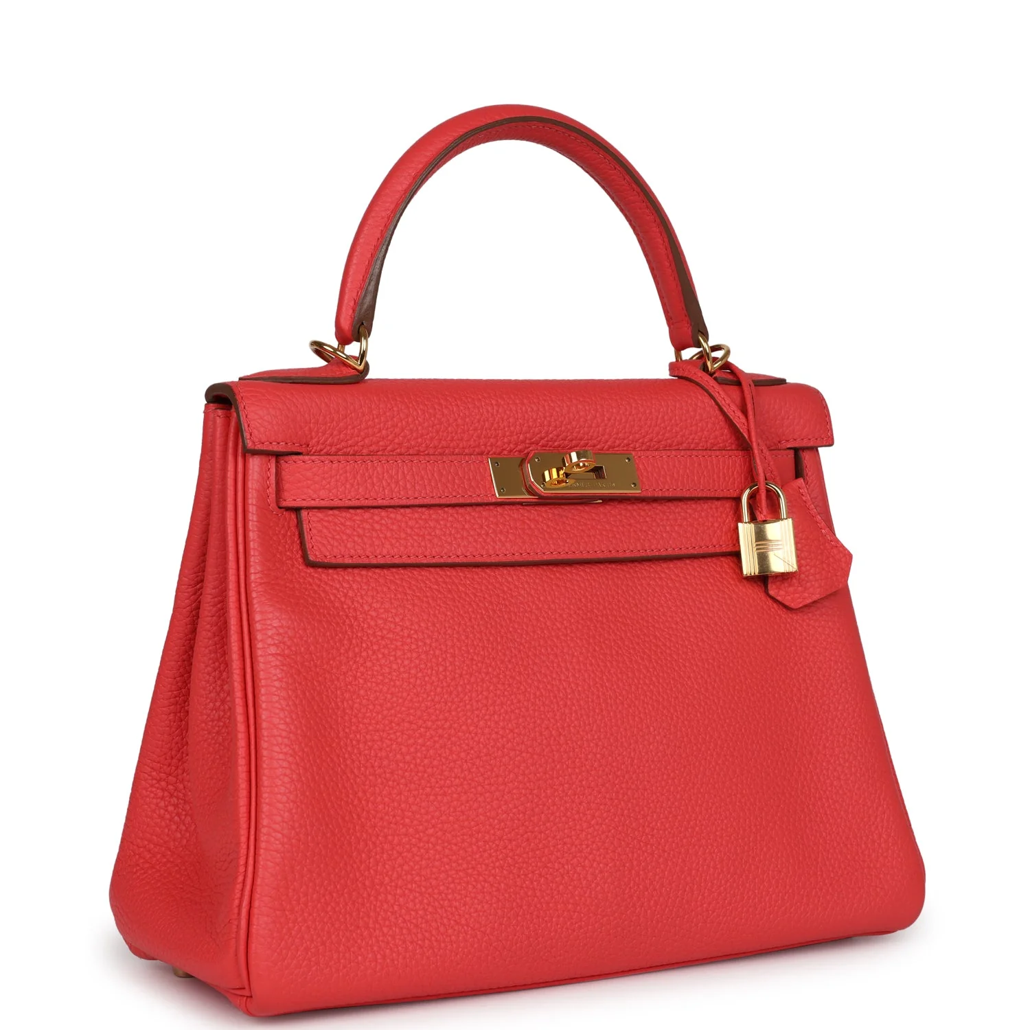 Replicate Hermes Kelly Retourne 28 Rose Shocking Chevre Gold Hardware(1:1 replica)