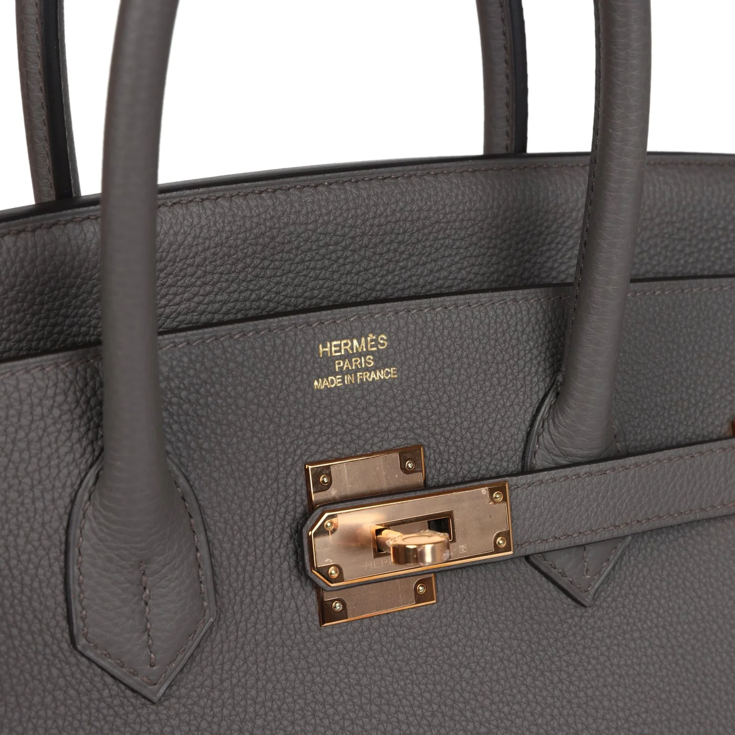 Replicate Hermes Birkin 35 Etain Togo Rose Gold Hardware(1:1 replica)