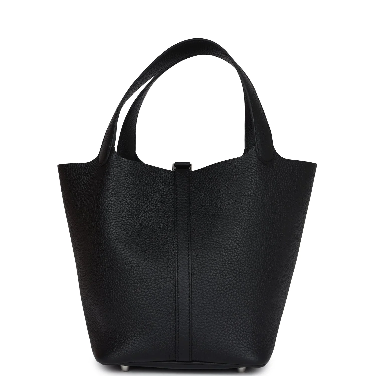 Replicate Hermes Picotin Lock 22 Black Clemence Palladium Hardware(1:1 replica)