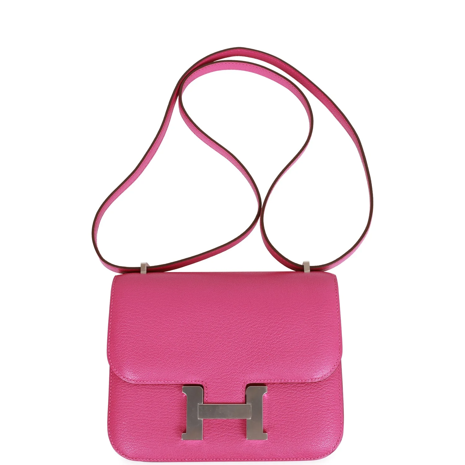 Replicate Hermes Constance 18 Magnolia Chevre Palladium Hardware(1:1 replica)