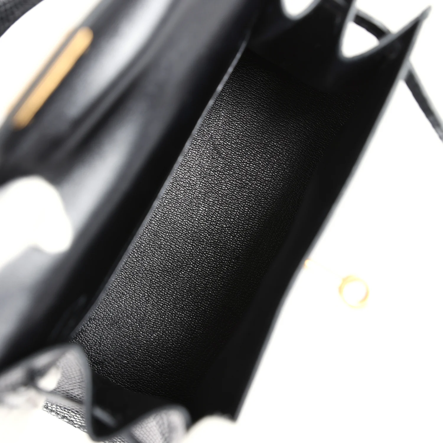 Replicate Vintage Hermes Kelly Sellier 20 Black Varanus Salvator Lizard Gold Hardware(1:1 replica)