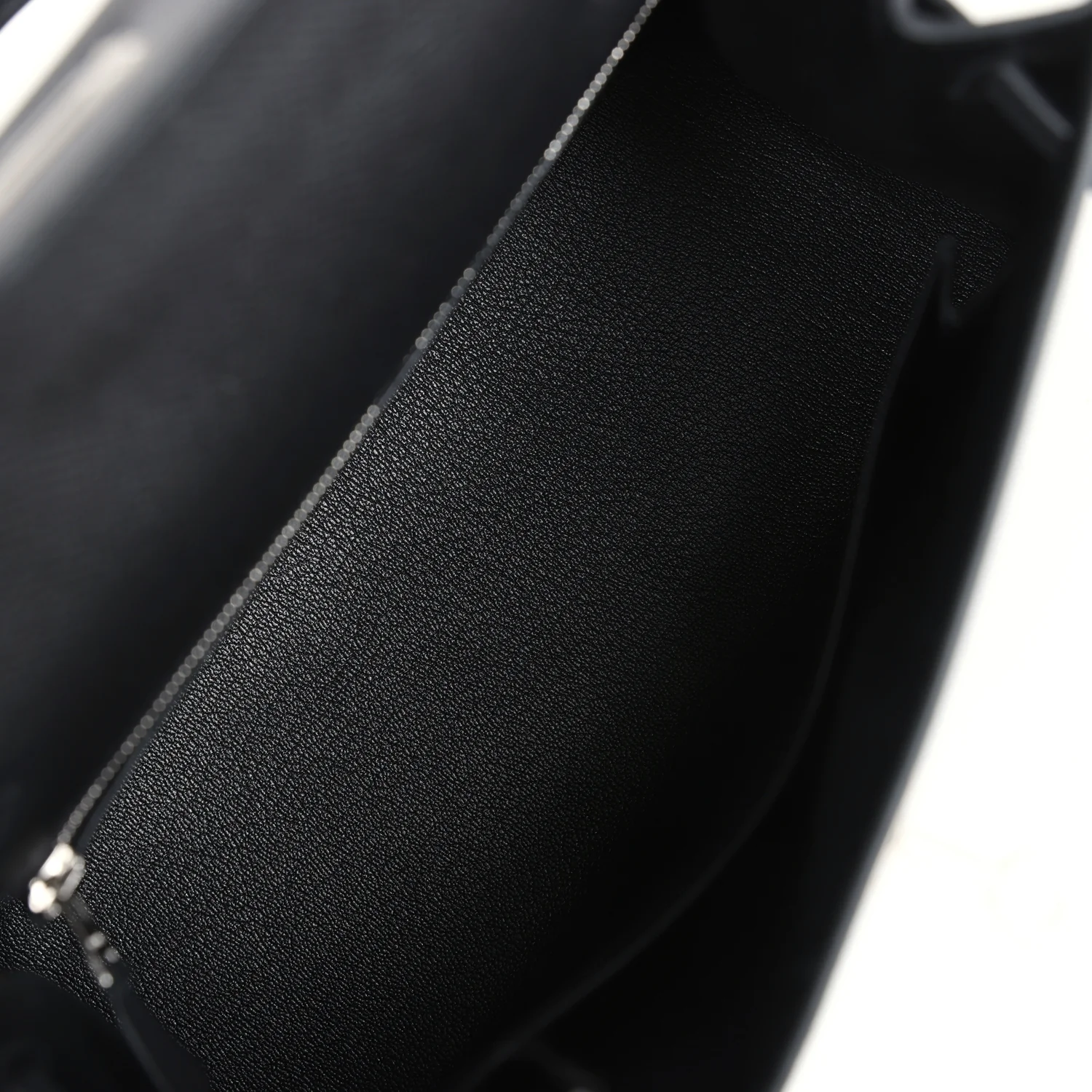 Replicate Hermes Kelly Sellier 25 Black Epsom Palladium Hardware(1:1 replica)