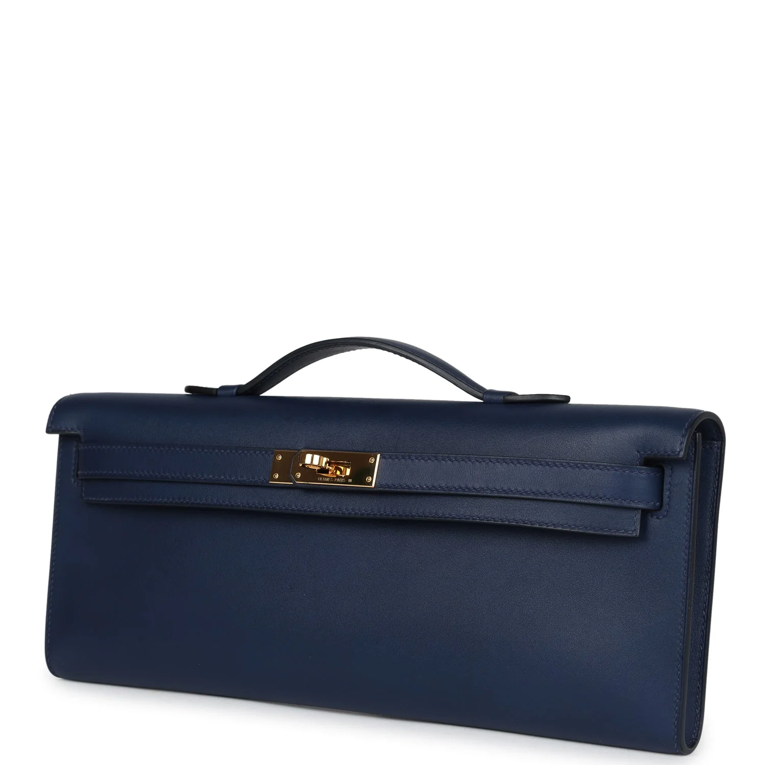 Replicate Hermes Kelly Cut Bleu Navy Swift Gold Hardware(1:1 replica)