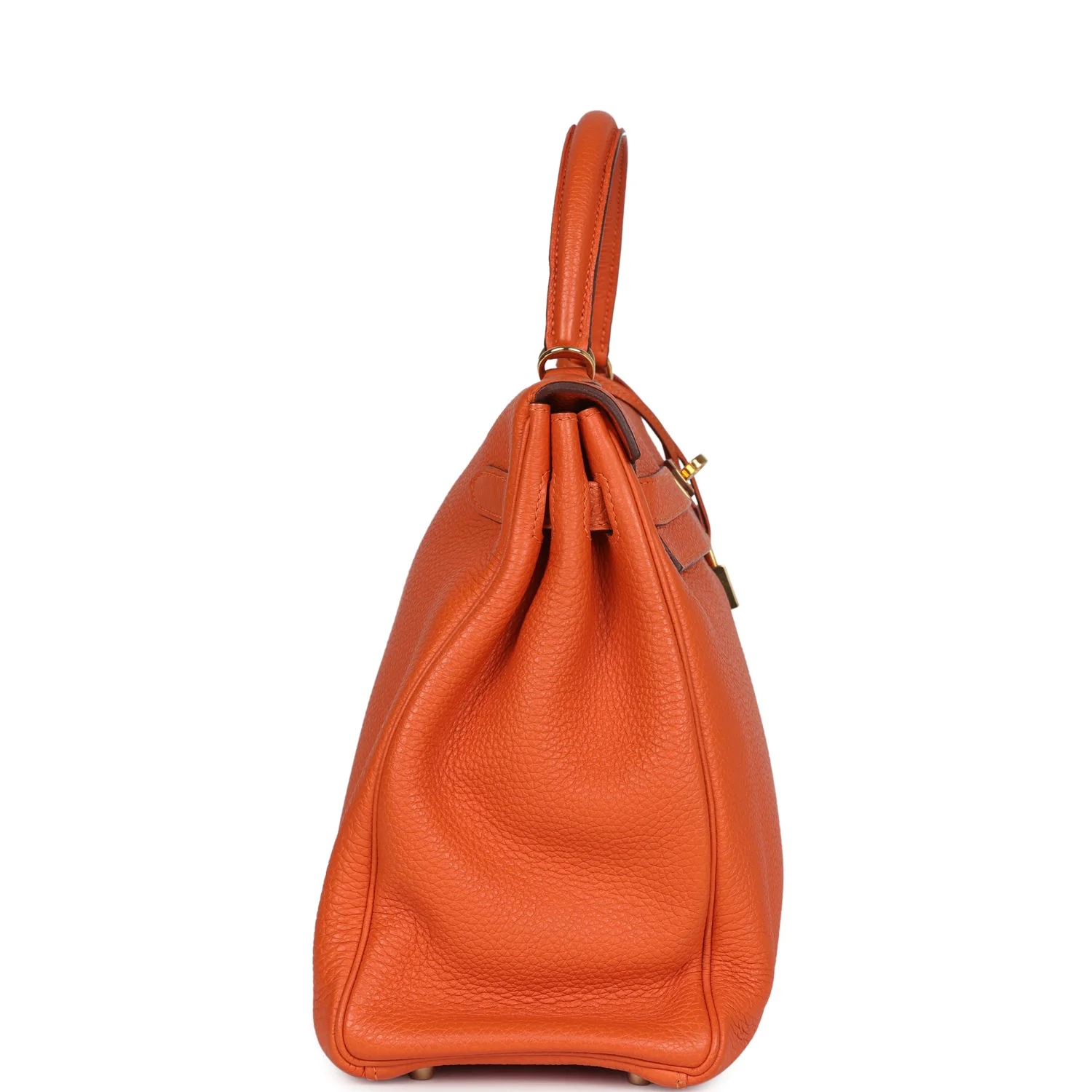 Replicate Hermes Kelly Retourne 35 Orange Togo Gold Hardware(1:1 replica)