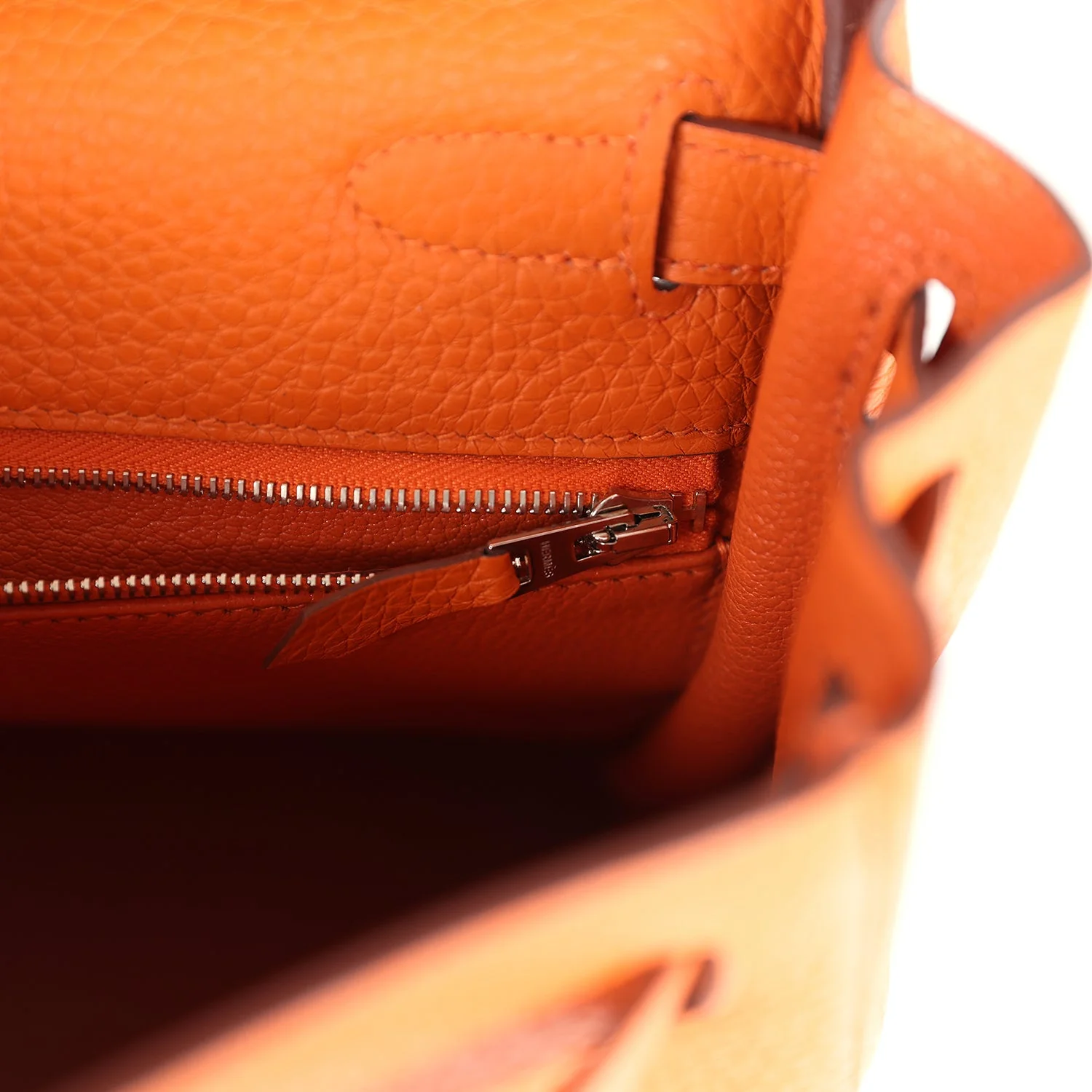 Replicate Hermes Special Order (HSS) Kelly Retourne 28 Orange Togo Palladium Hardware(1:1 replica)