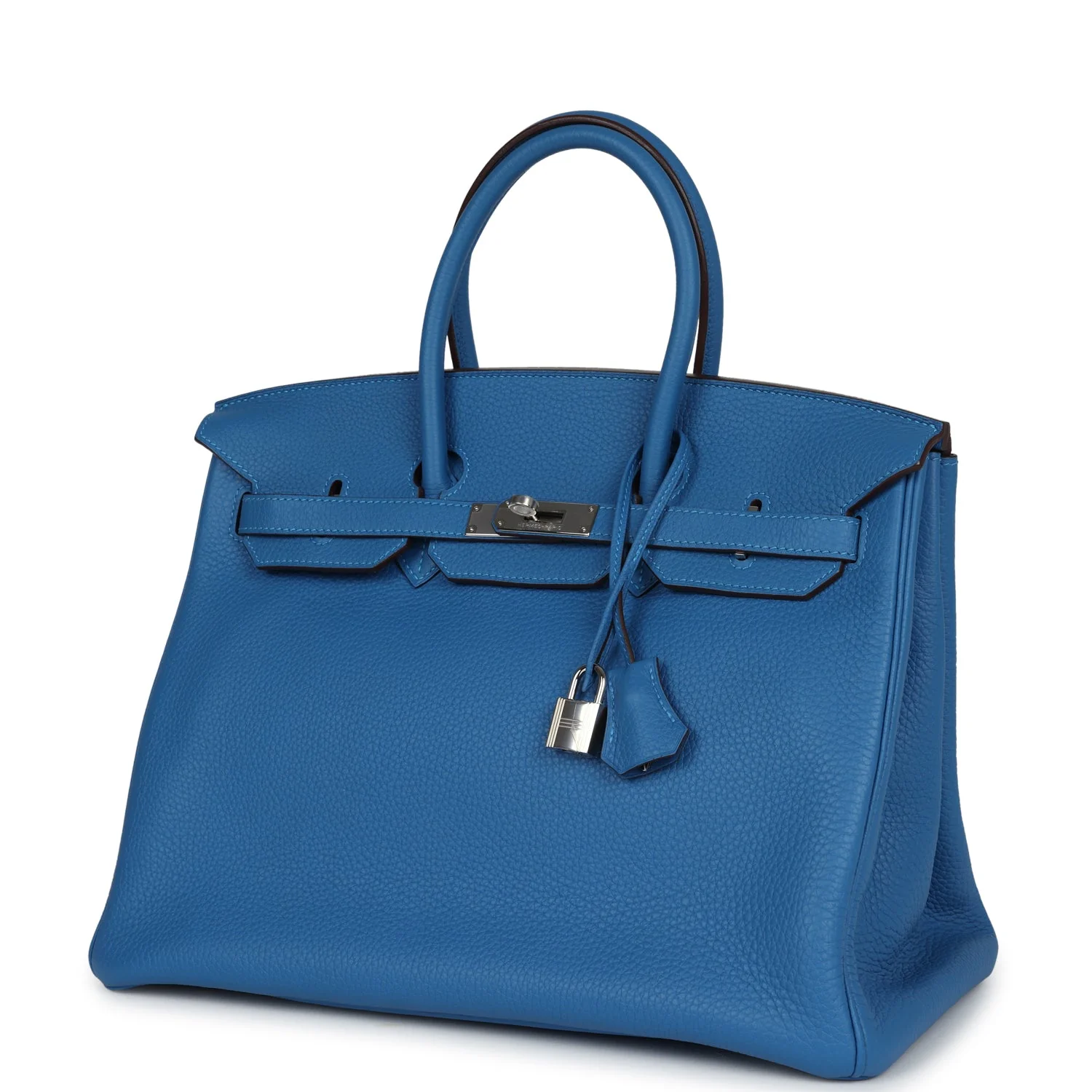 Replicate Hermes Birkin 35 Mykonos Clemence Palladium Hardware(1:1 replica)