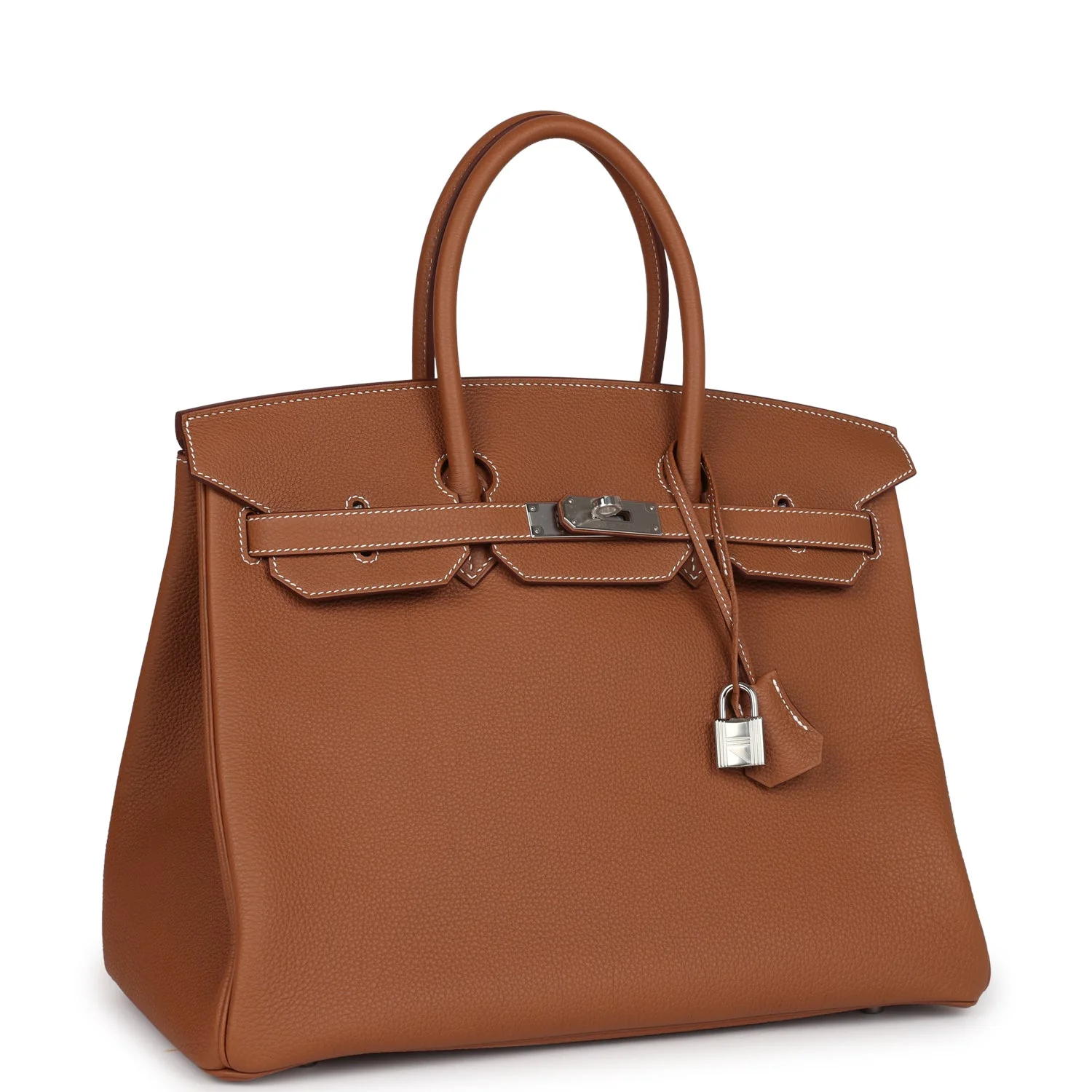 Replicate Hermes Birkin 35 Gold Togo Palladium Hardware(1:1 replica)