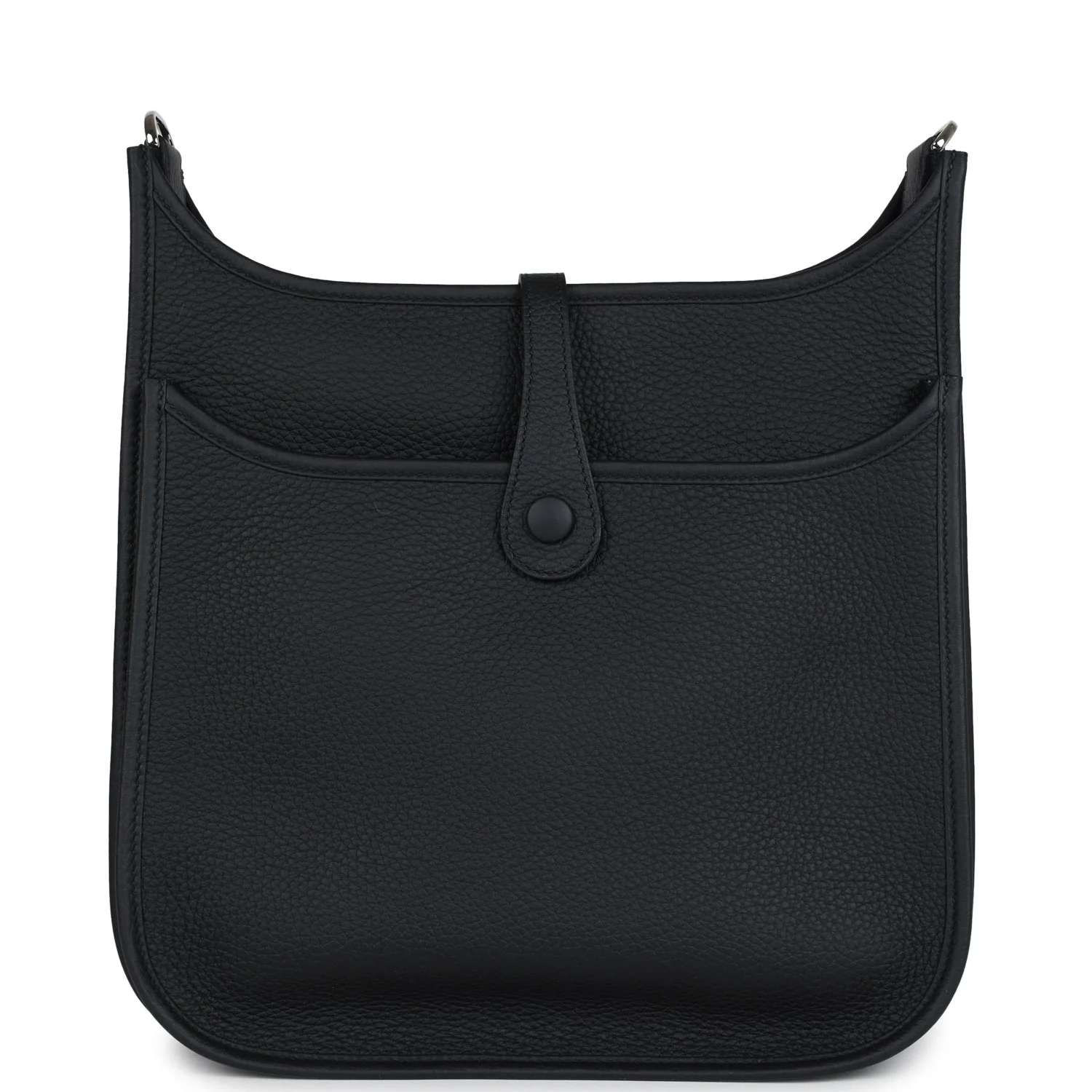 Replicate Hermes Evelyne III PM Black Clemence Palladium Hardware(1:1 replica)