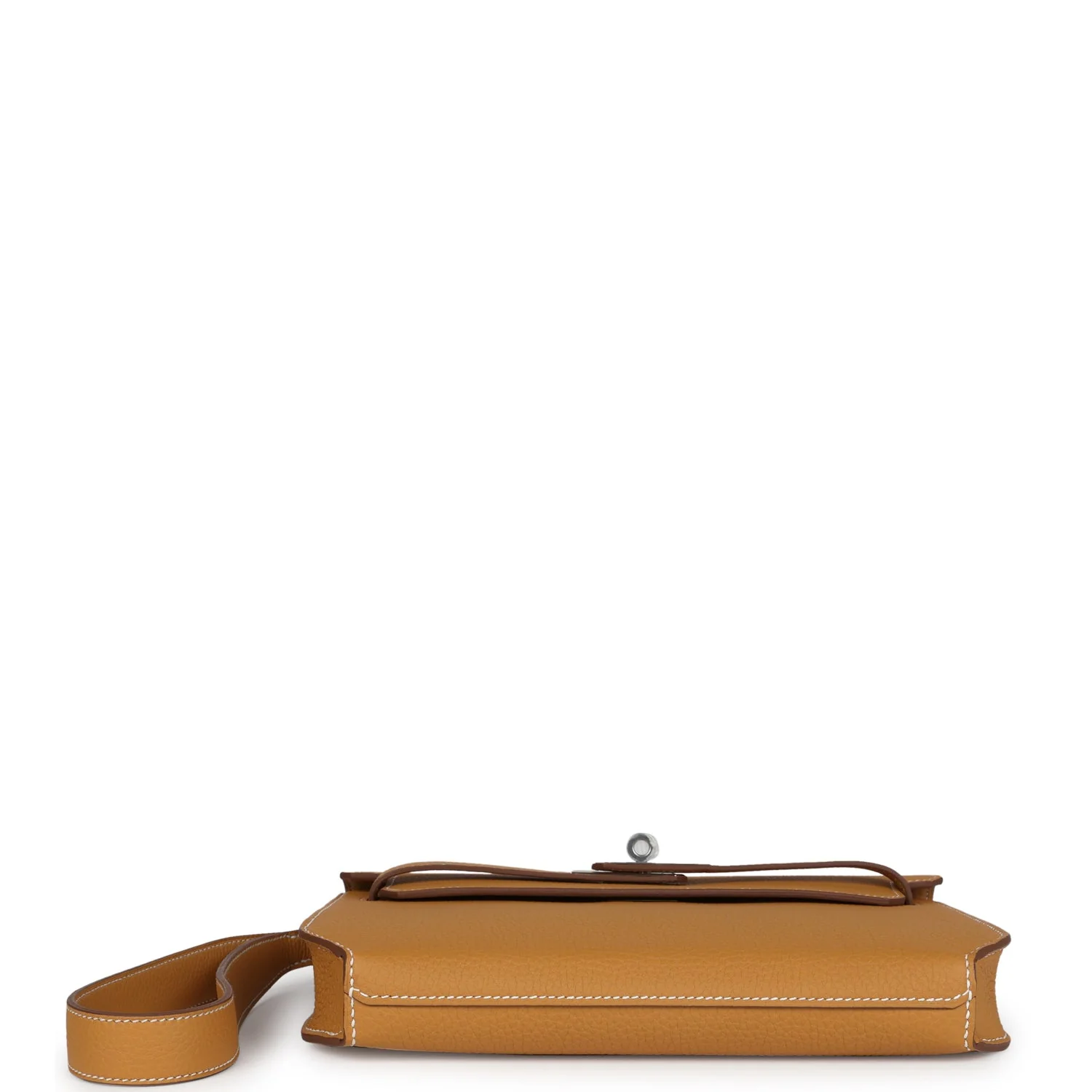 Replicate Hermes Kelly Depeches 25 Naturel Sable Togo Palladium Hardware(1:1 replica)