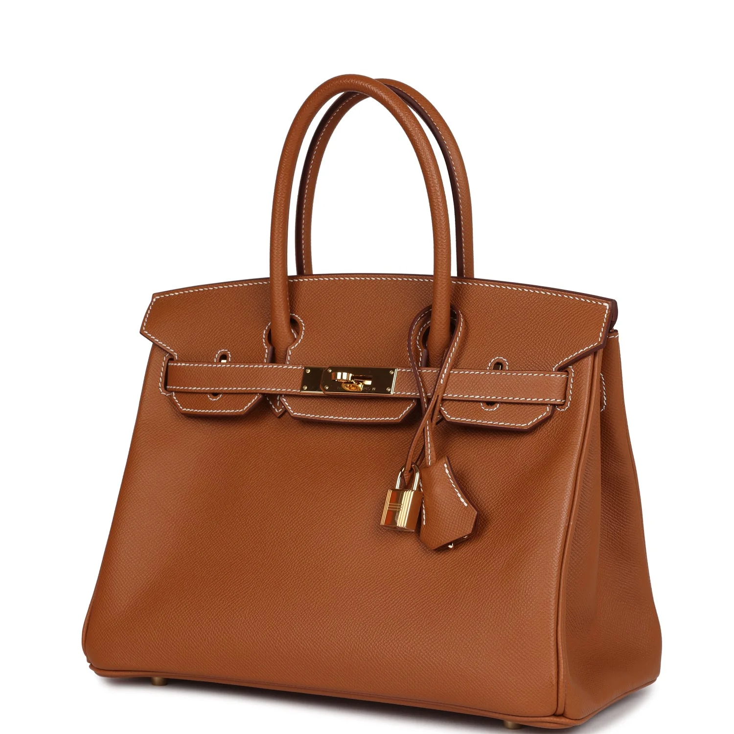 Replicate Hermes Birkin 30 Gold Epsom Gold Hardware(1:1 replica)