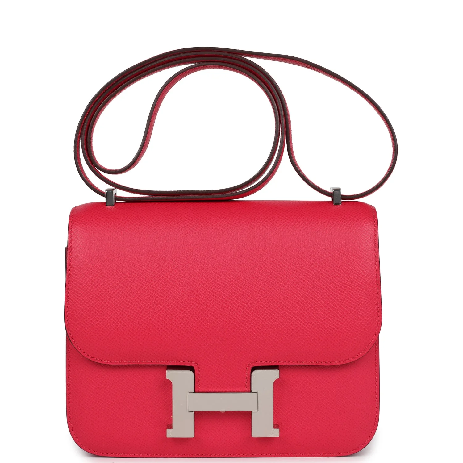 Replicate Hermes Constance 18 Rose Extreme Epsom Palladium Hardware(1:1 replica)