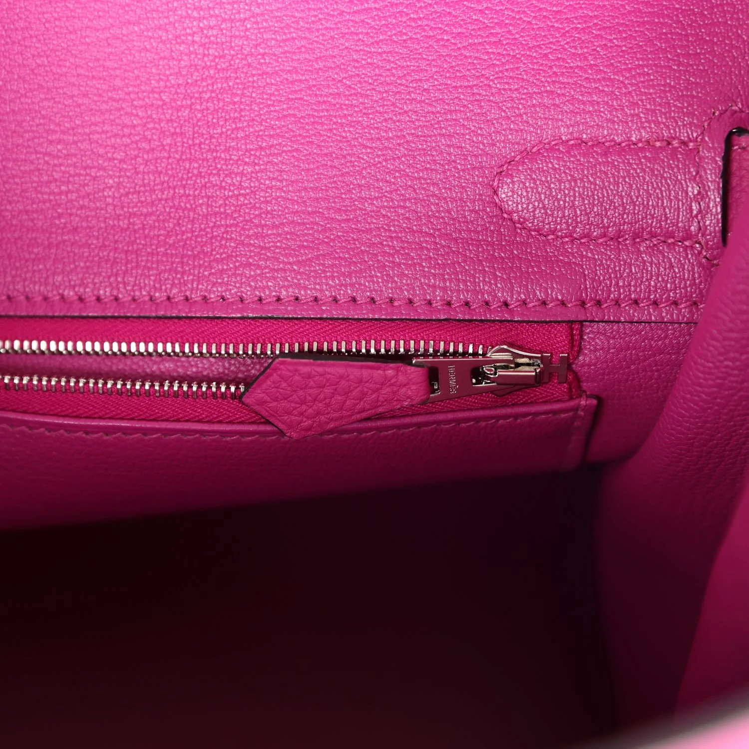 Replicate Hermes Birkin 30 Rose Pourpre Togo Palladium Hardware(1:1 replica)