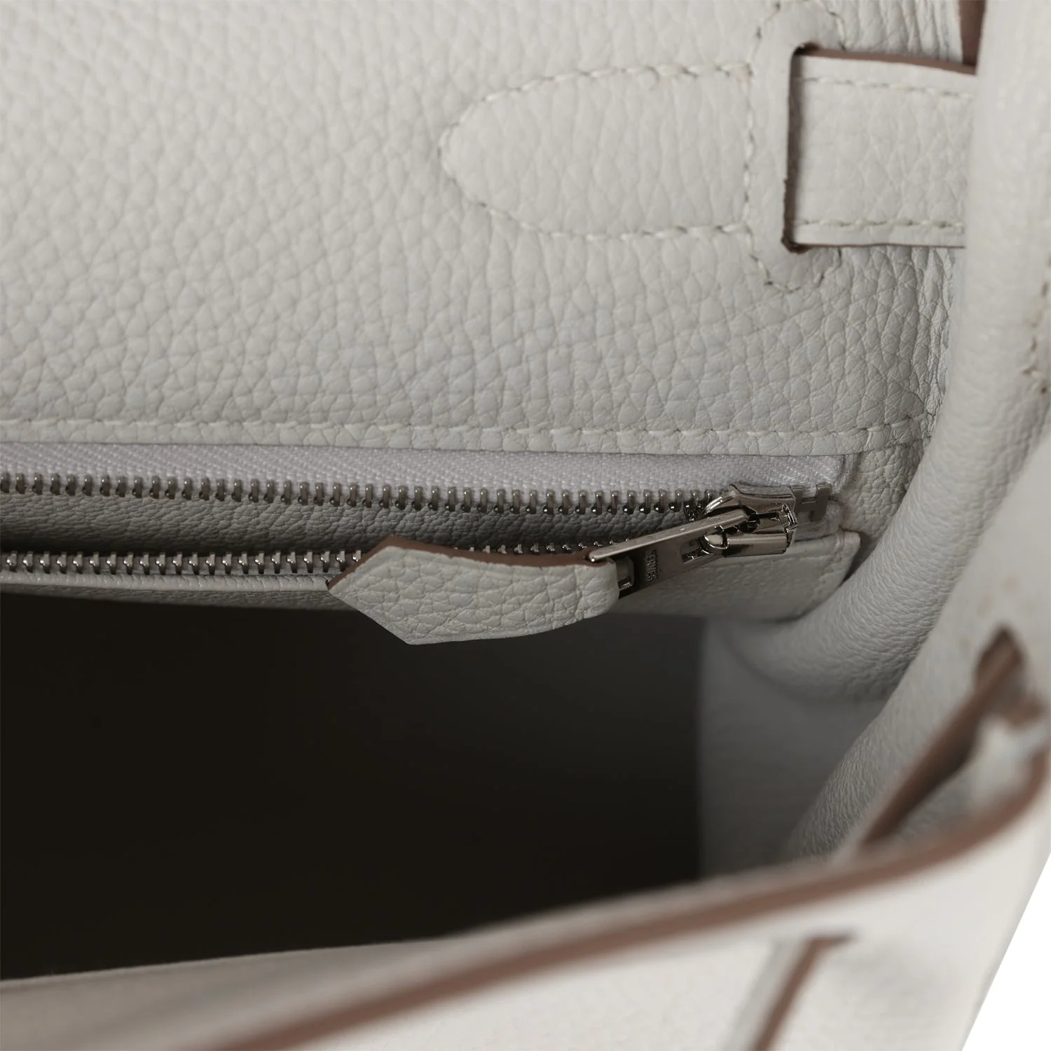 Replicate Hermes Kelly Retourne 28 Gris Pale Togo Palladium Hardware(1:1 replica)