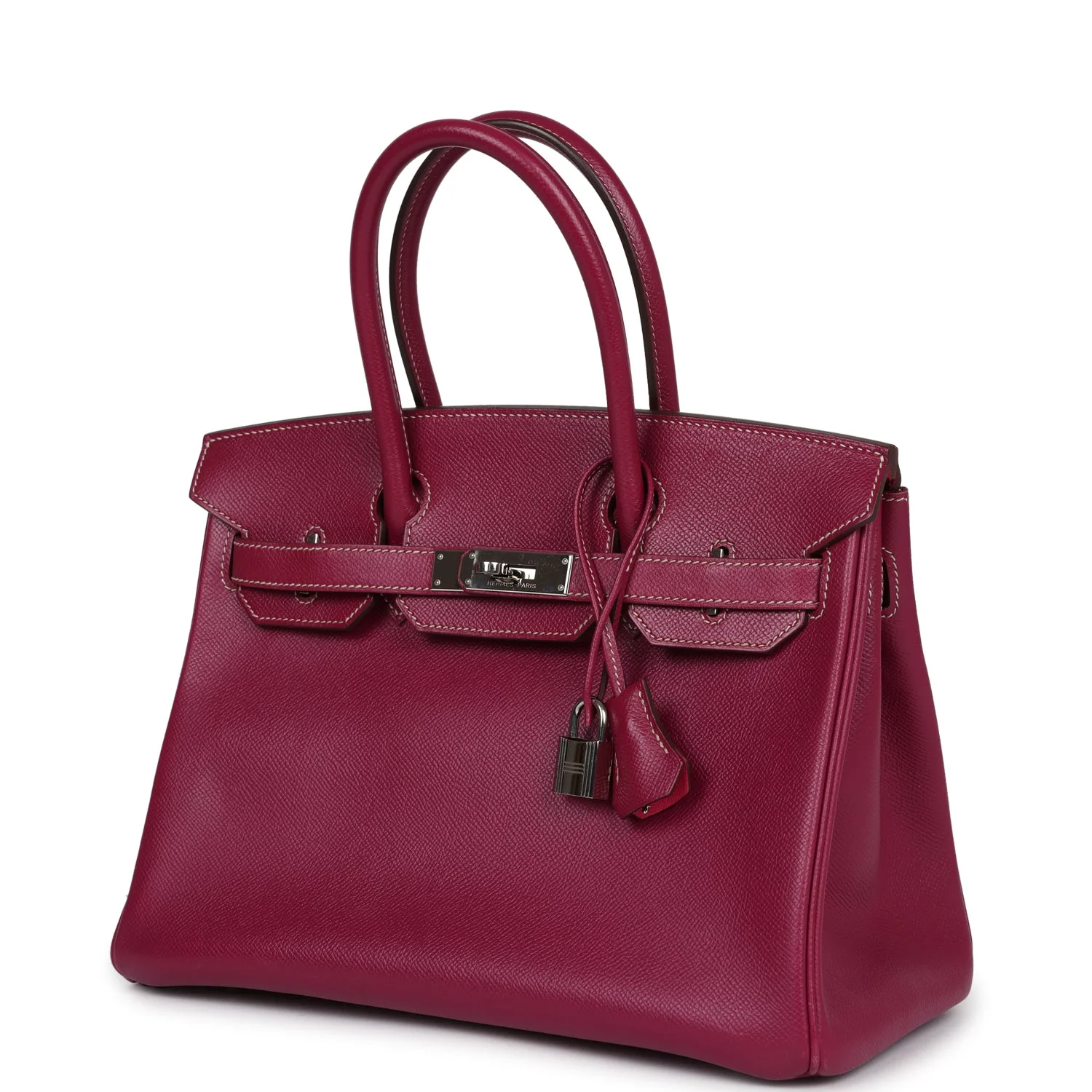 Replicate Hermes Birkin 30 Tosca Candy Epsom Palladium Hardware(1:1 replica)