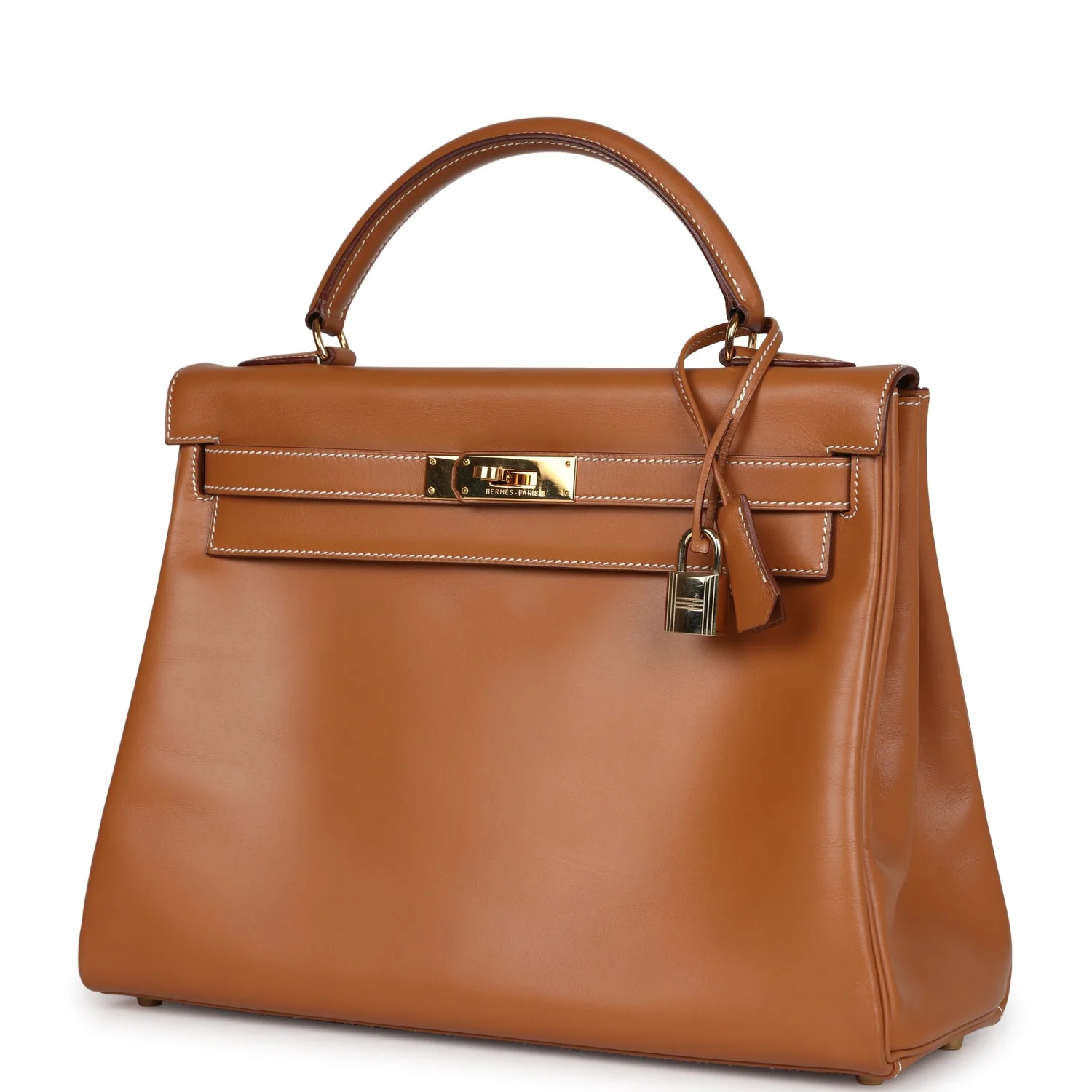 Replicate Vintage Hermes Kelly Retourne 32 Naturel Sable Chamonix Gold Hardware(1:1 replica)