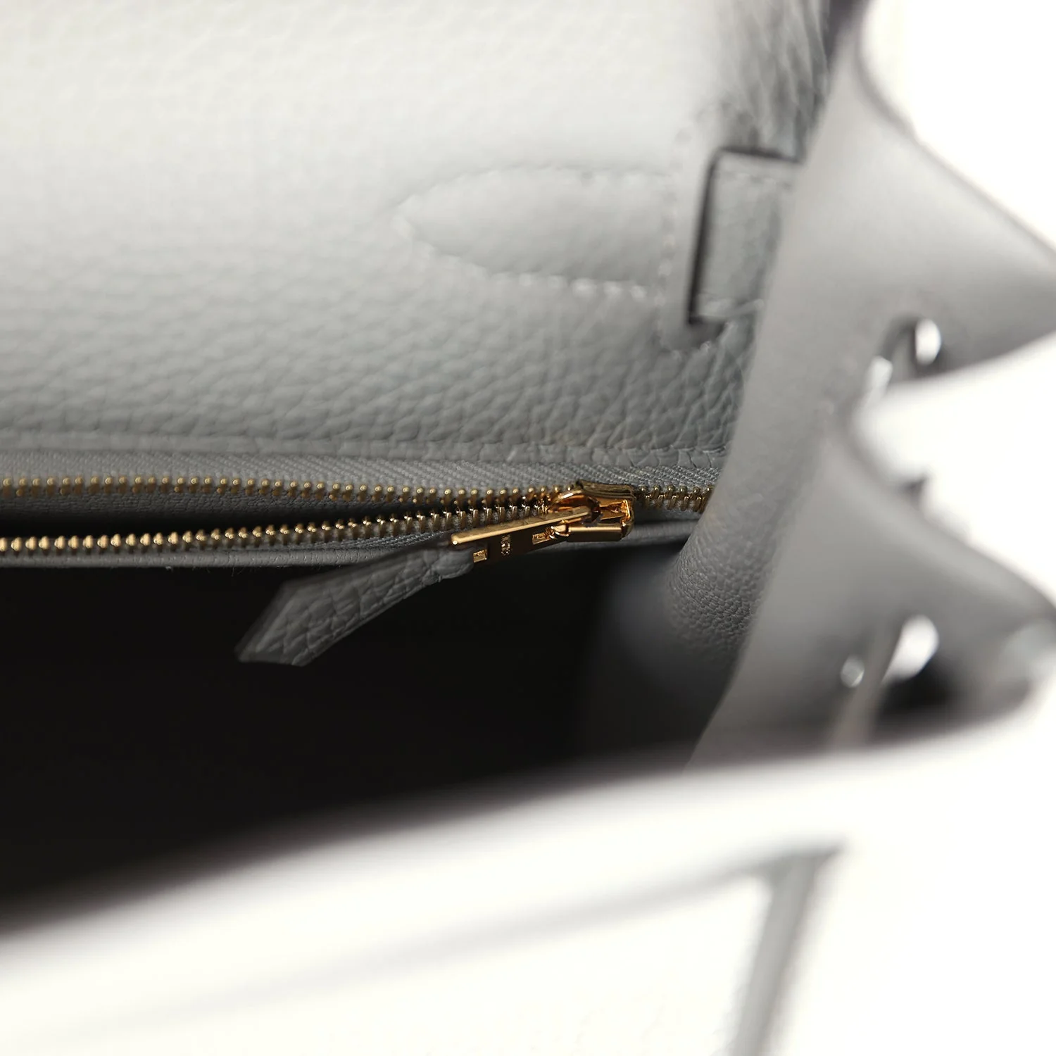 Replicate Hermes Kelly Retourne 28 Gris Mouette Togo Gold Hardware(1:1 replica)