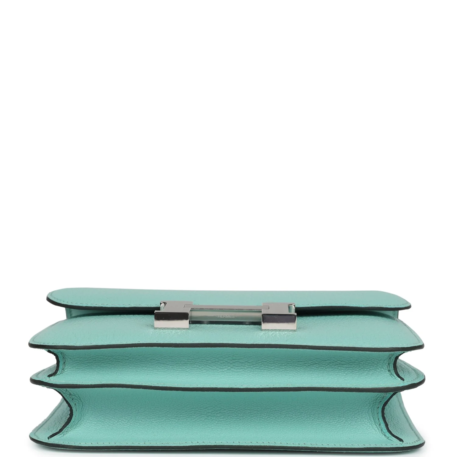 Replicate Hermes Constance 18 Aqua Chevre Palladium Hardware(1:1 replica)