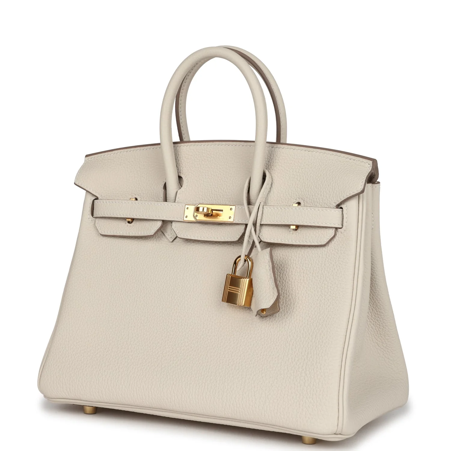 Replicate Hermes Birkin 25 Craie Togo Gold Hardware(1:1 replica)
