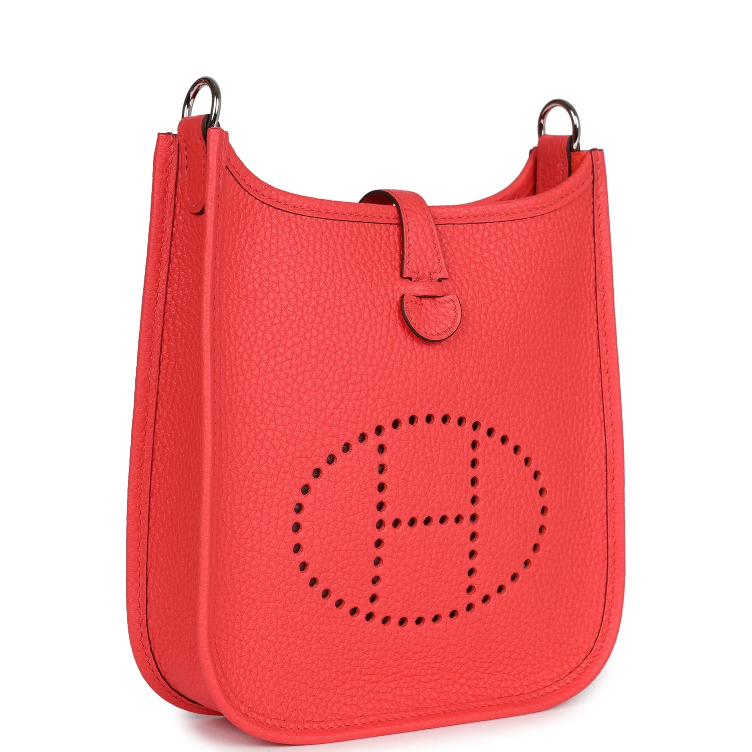 Replicate Hermes Evelyne TPM Rose Texas Clemence Palladium Hardware(1:1 replica)