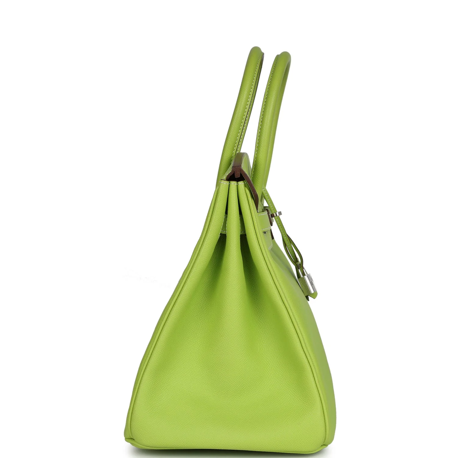 Replicate Hermes Birkin 35 Kiwi Candy Epsom Palladium Hardware(1:1 replica)