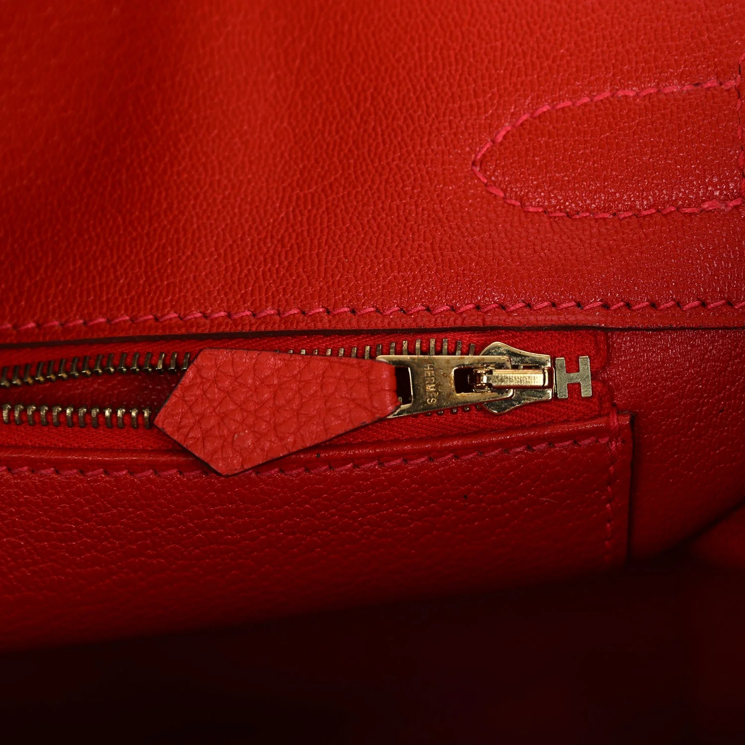 Replicate Hermes Birkin 30 Geranium Togo Gold Hardware(1:1 replica)