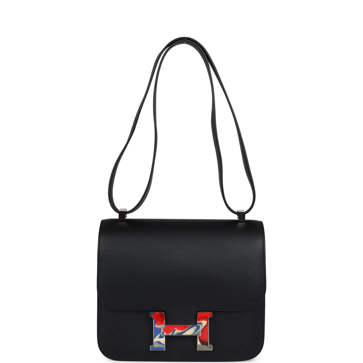 Replicate Hermes Constance 24 Black Swift Marbled Palladium Hardware(1:1 replica)