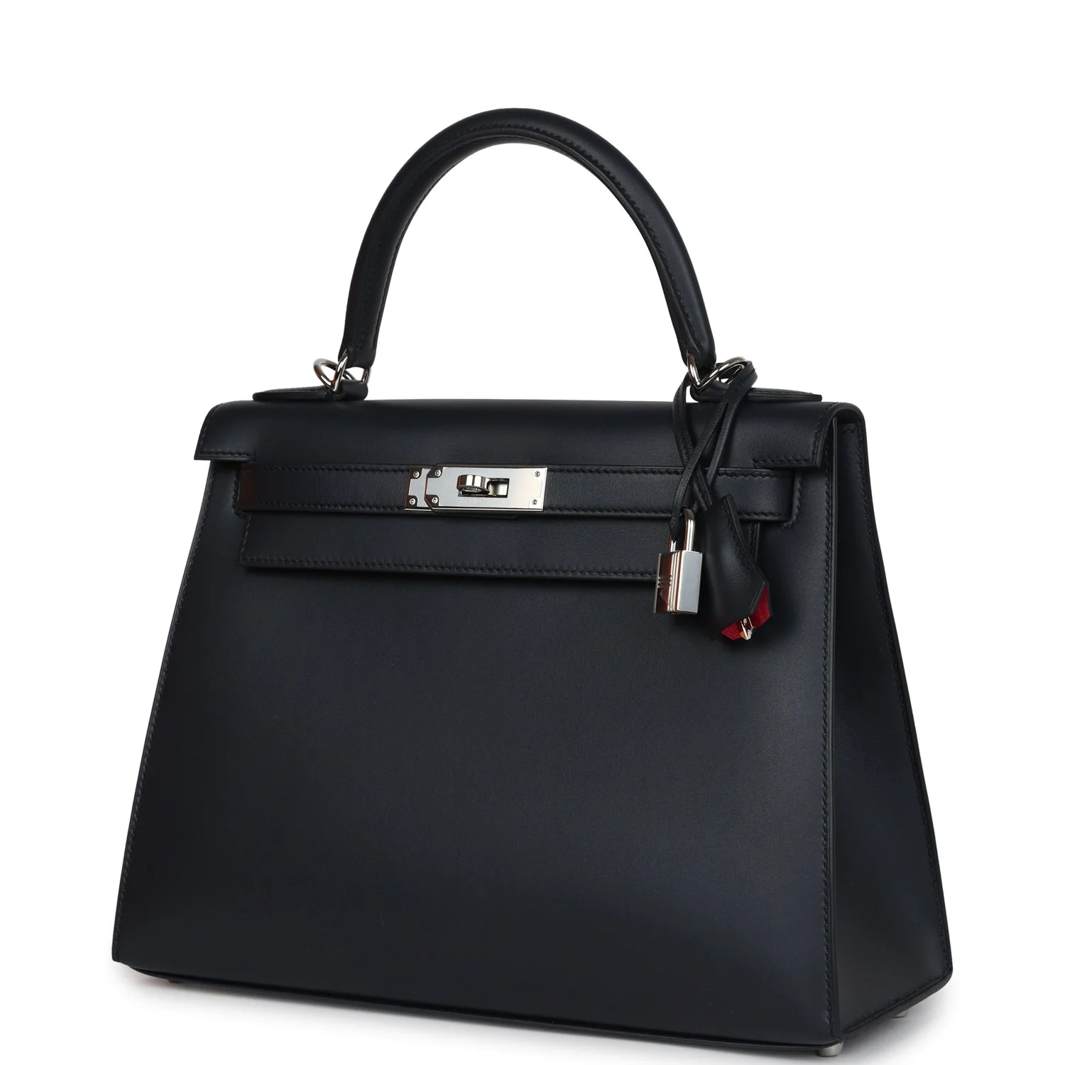 Replicate Hermes Special Order (HSS) Kelly Sellier 28 Bleu Obscur Verso Sombrero Palladium Hardware(1:1 replica)