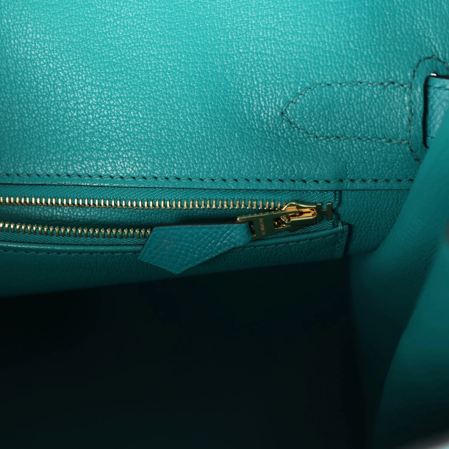 Replicate Hermes Special Order (HSS) Birkin 30 Bleu Paon Epsom Gold Hardware(1:1 replica)