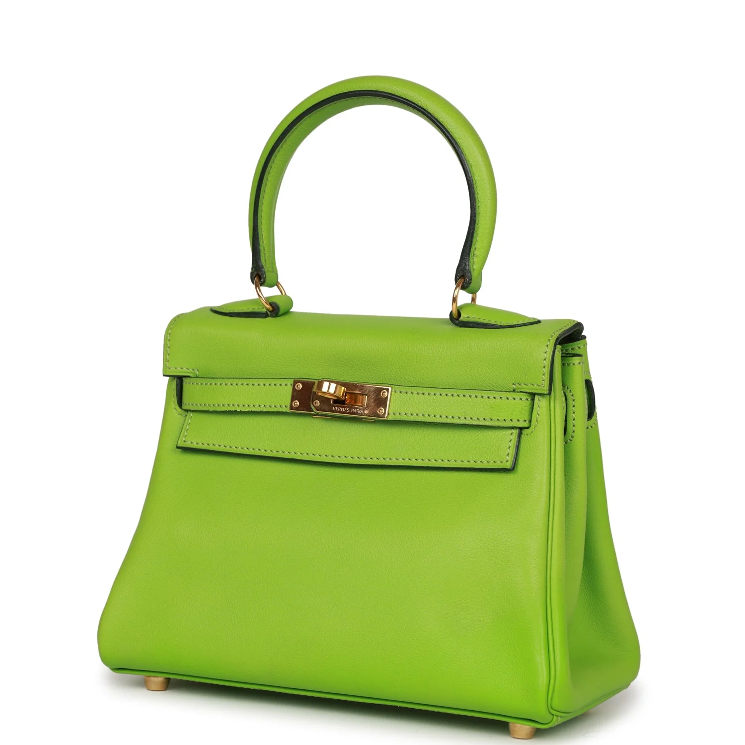 Replicate Vintage Hermes Kelly Retourne 20 Vert Cru Gulliver Gold Hardware(1:1 replica)