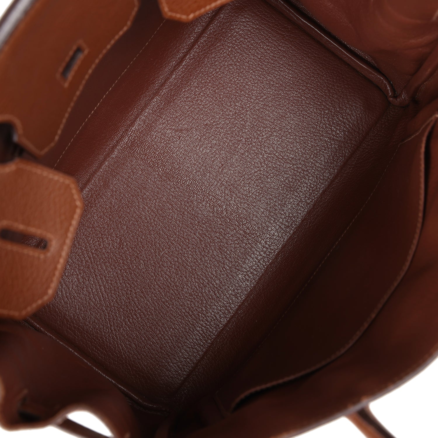 Replicate Hermes Birkin 30 Marron D'Inde Buffalo and Mosaique Canvas Palladium Hardware(1:1 replica)