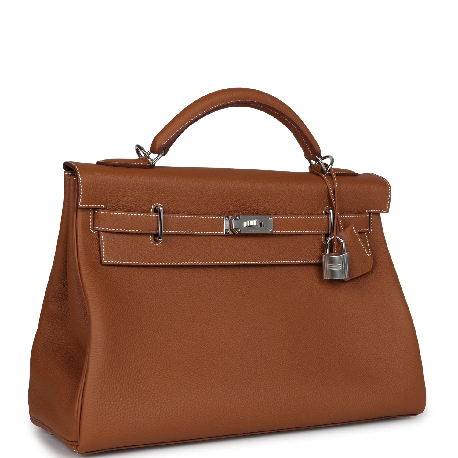 Replicate Hermes Kelly 42 Maxi Gold Togo Palladium Hardware(1:1 replica)