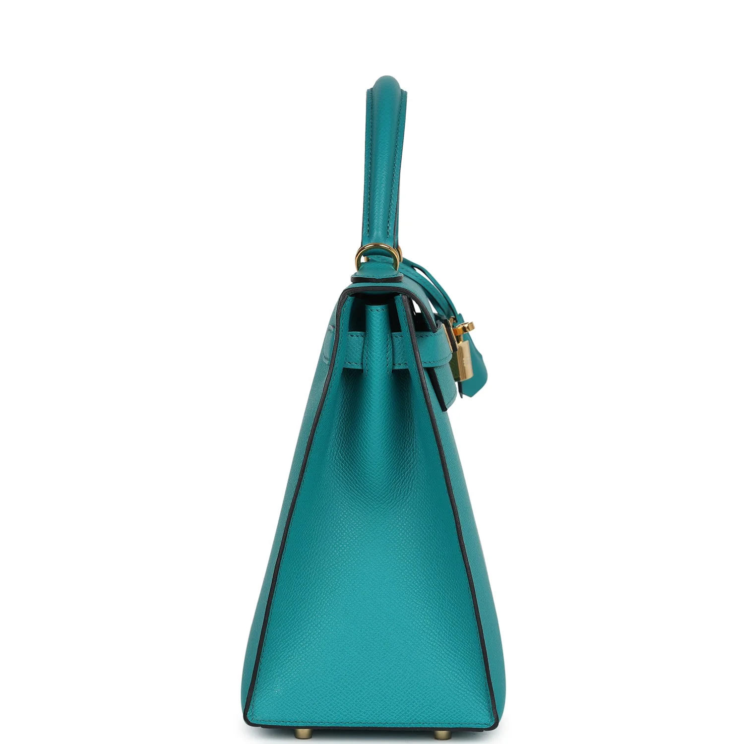 Replicate Hermes Kelly Sellier 28 Vert Verone Epsom Gold Hardware(1:1 replica)
