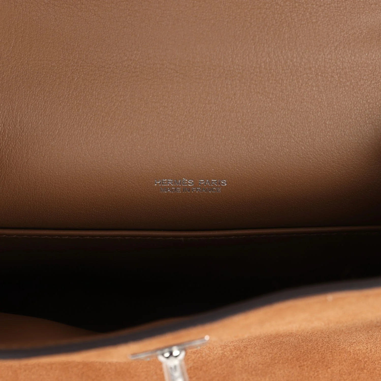 Replicate Hermes Teddy Kelly 20 Chamois Shearling and Swift Palladium Hardware(1:1 replica)