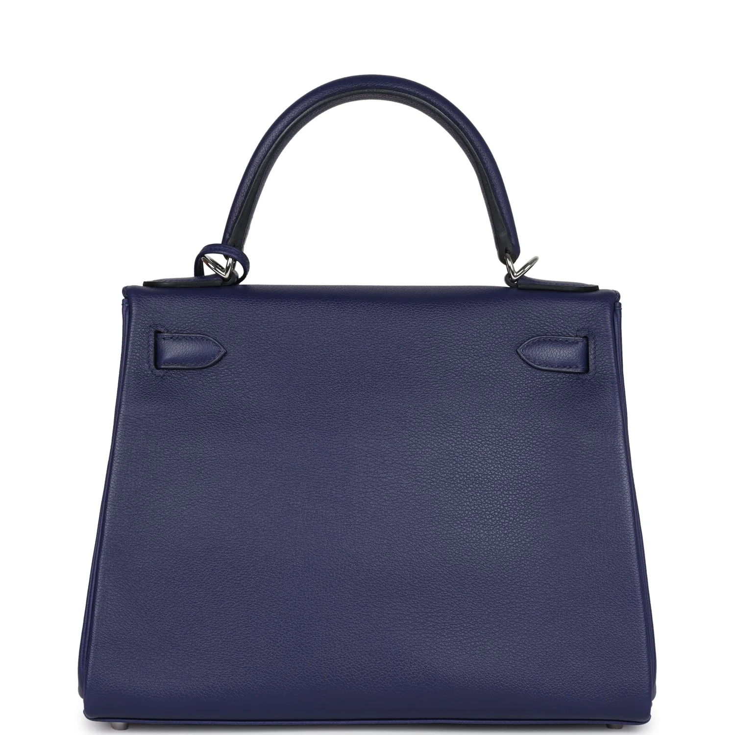 Replicate Hermes Kelly Retourne 28 Bleu Encre Verso Evercolor Palladium Hardware(1:1 replica)