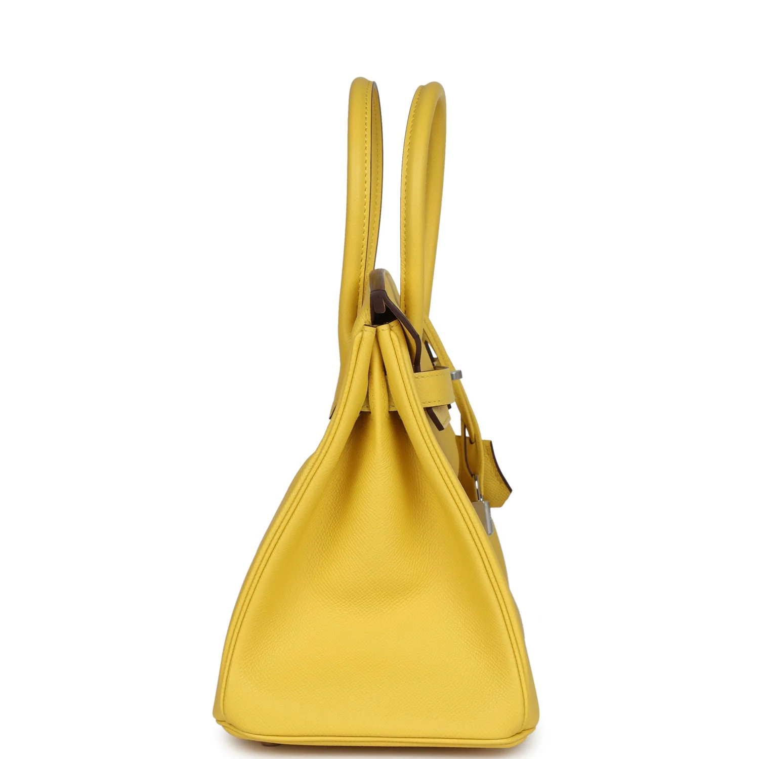 Replicate Hermes Birkin 30 Jaune de Naples Epsom Palladium Hardware(1:1 replica)